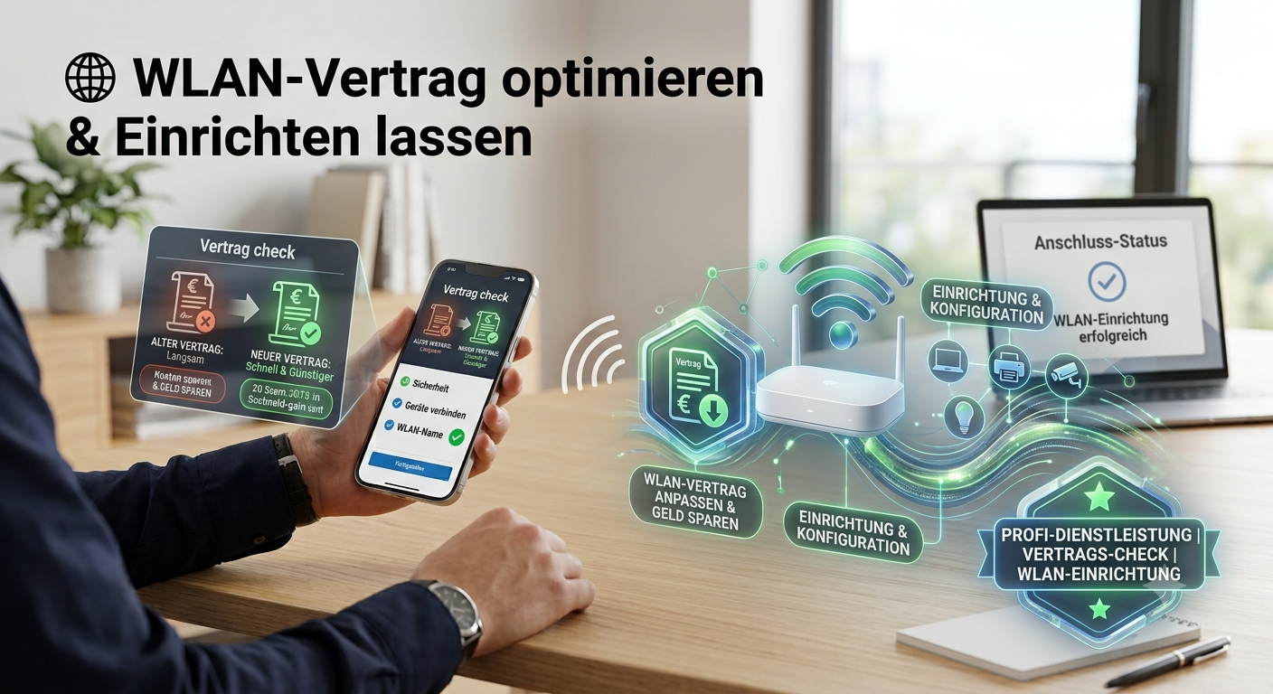 🌐 WLAN-Vertrag ändern & WLAN einrichten lassen
